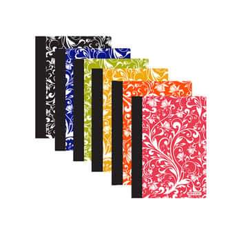 80 Ct. 5" X 7" Floral Poly Cover Personal Composition Book