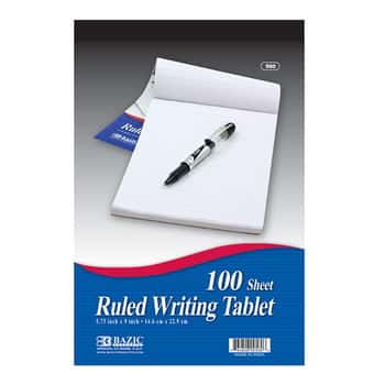 100 Ct. 5.75" X 9" Ruled Writing Tablet