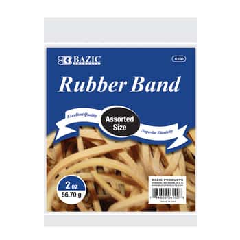 2 Oz./ 56.70 G Assorted Sizes Rubber Bands