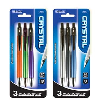 Crystal 0.7Mm Mechanical Pencil (3/Pack)