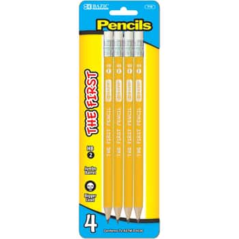 #2 The First Jumbo Premium Yellow Pencil (4/Pack)