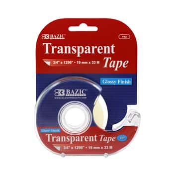 3/4" X 1296" Transparent Tape w/ Dispenser