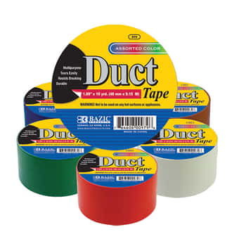 1.89" X 10 Yard Assorted Colored Duct Tape