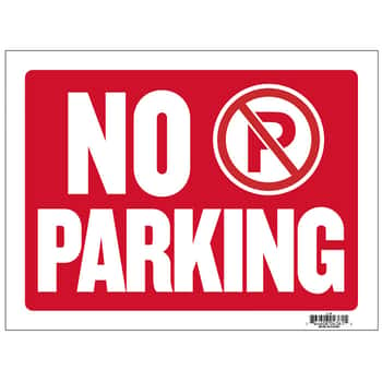 12" X 16" No Parking Sign