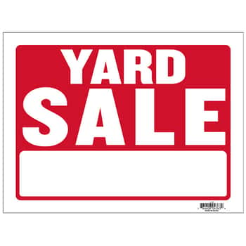 12" X 16" Yard Sale Sign