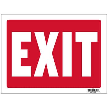 12" X 16" Exit Sign