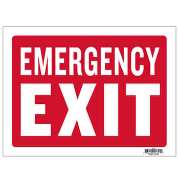 12" X 16" Emergency Exit Sign