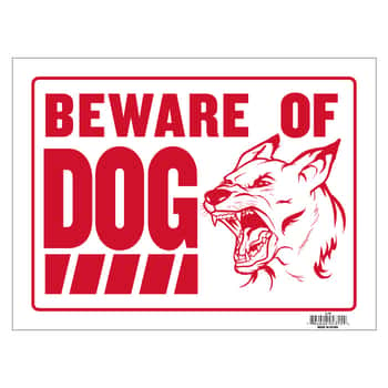 9" X 12" Beware Of Dog Sign