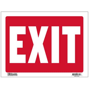 9" X 12" Exit Sign