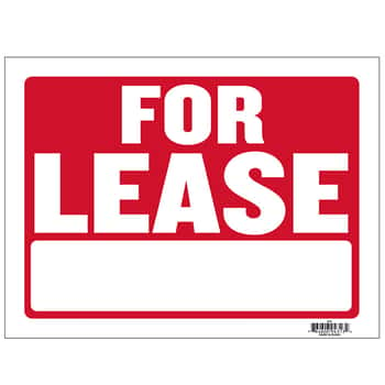 9" X 12" For Lease Sign