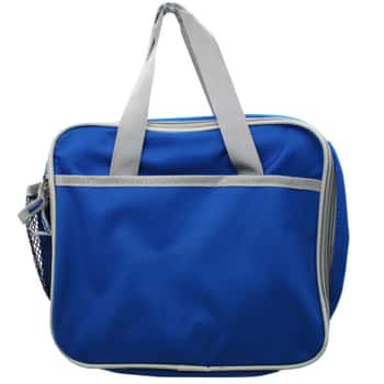 on the go insulated lunchbox cooler in royal blue