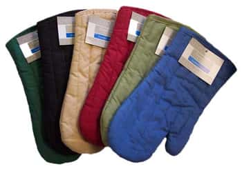 Solid Woven Oven Mitts