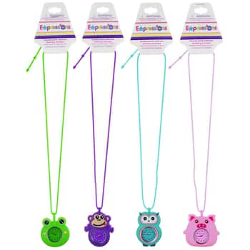 Animal Silicone Analog Watch Necklaces