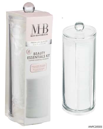 MHB (Must Have Beuaty) Premium 65 PC.Make-Up Pads w/ Beauty Essential Organizer
