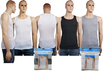 Men's A-Shirts - Solid Colors - 3-Packs