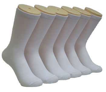 Women's Novelty Crew Socks - White - Size 9-11