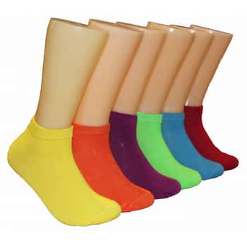 Women's Low Cut Novelty Socks - Solid Colors - Size 9-11