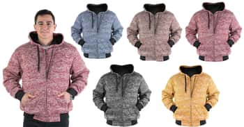 Men's Heathered Fleece Hooded Sweatshirts - Choose Your Color(s) - Sizes Small-2XL