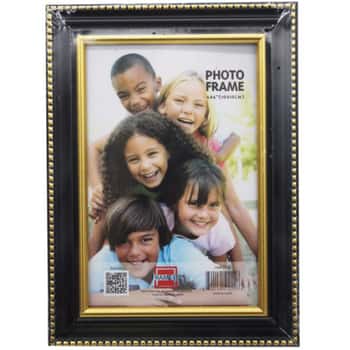 4x6 Photo Frame Assorted Black with Gold and Silver Dotted Lining