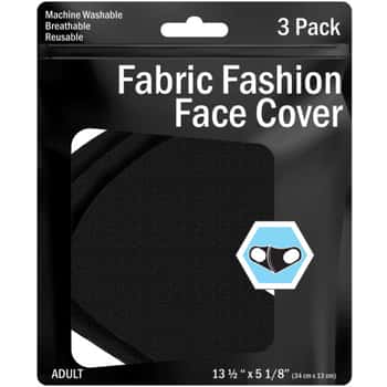 3 Pack Reusable Black Face Mask