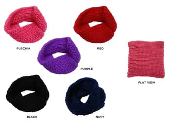 Women's Knit Cowl Neck Scarfs - Assorted Colors