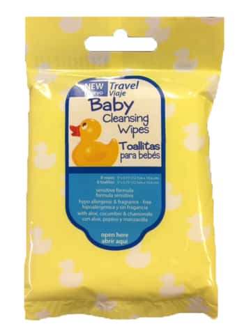 Baby Travel Cleansing Wipes - 8-Packs