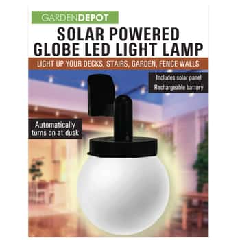 Solar Powered Globe LED Light Lamp
