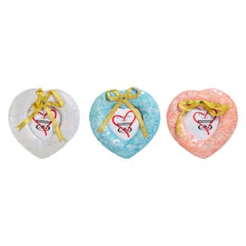 Frame Heart 3x3 W/easelback Poly Resin Assorted