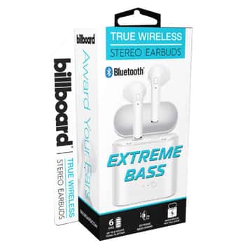 Billboard Bluetooth True Wireless Earbuds with Charging Case