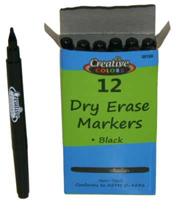Black Dry Erase Markers
