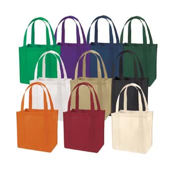 Non-Woven Tote Bags w/ Dual Handles & Removeable Fabric Cover - Choose Your Color(s)