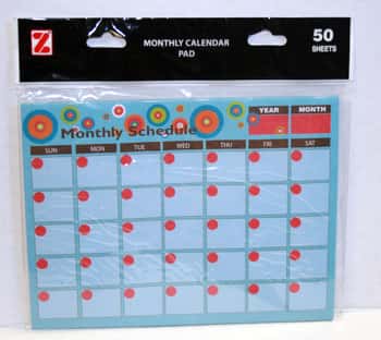 Magnetic Calendar Pad 50 Sheets