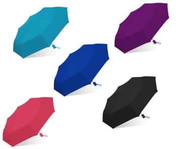 Weather Zone 42"  Automatic Open Supermini Umbrellas - Solid Colors