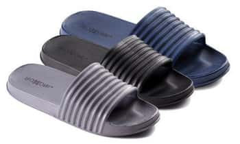 Men's Slide Sandals - Assorted Colors - Sizes 8-12