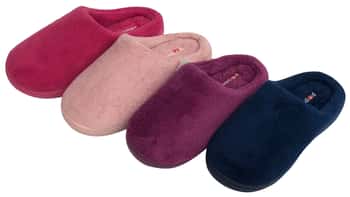 Girl's Plush Clog Slippers - Solid Colors