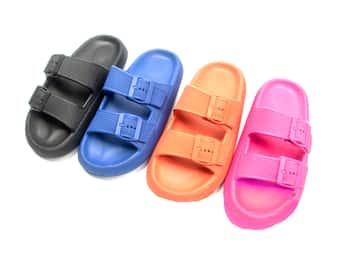 Women's Arizona Buckle Sandals w/ Soft Footbed - Assorted Colors
