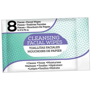 Adult Cleansing Facial Wipes - 8-Pack
