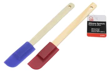 Wooden Handled Small Silicone Spatulas