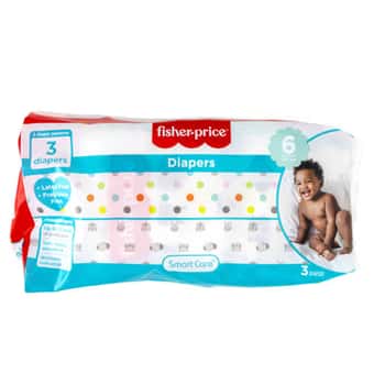 Diapers 3ct Fisher Price Size 6 Wetness Indicator