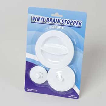 Drain Stopper 3pc Set Vinyl Cleaning Blistercard