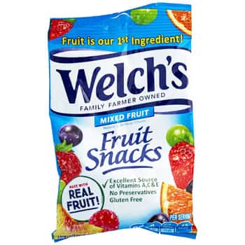 Fruit Snack Mixed Fruit Welchs 2.25 Oz Bag Open Stock