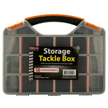 Storage Tackle Box with 18 Compartments