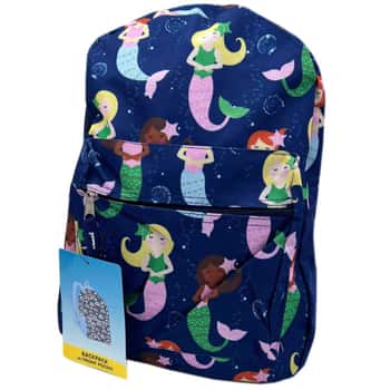 15&quot; Girls Themed Printed Style Backpack with Zipper Pockets