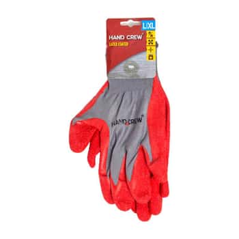 Gloves Latex Coated L/xl Handcrew Carded *3.98* Ref# Hg-3154lx