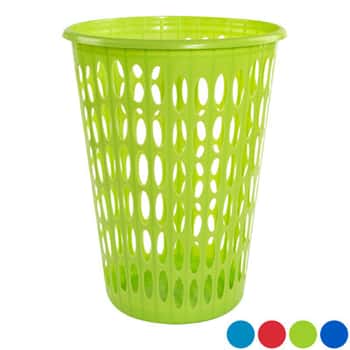 Laundry Basket Round No Cover 17x22.5 Hi 4 Colors In Poly Bag