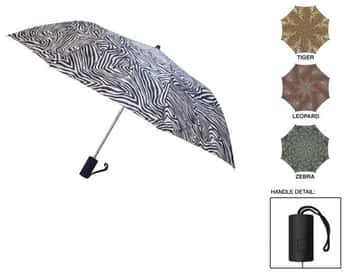 WeatherZone 42'' Arc Printed Automatic Folding Umbrellas