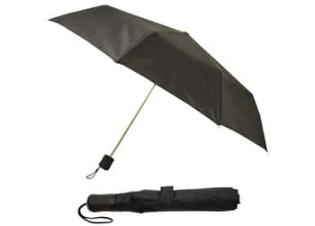 WeatherZone 42'' Arc Black Super Mini Umbrellas