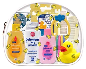 Baby Travel Hygiene Convenience Bath Kits - 9 pc. in Zippered Vinyl Bag
