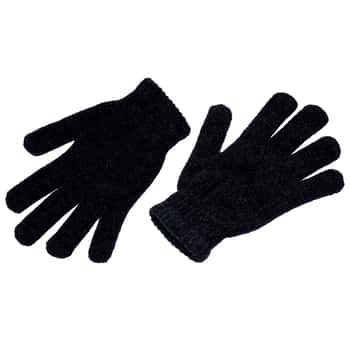 Adult Cushioned Touchscreen Gloves - Black - One Size Fit Most