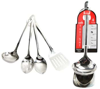 4-Piece Heavy Duty Stainless Steel Cooking Utensil Tool Sets